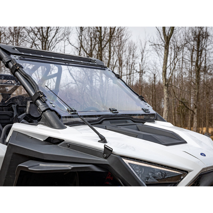 SuperATV Scratch Resistant Flip Down Windshield for Polaris RZR Pro XP