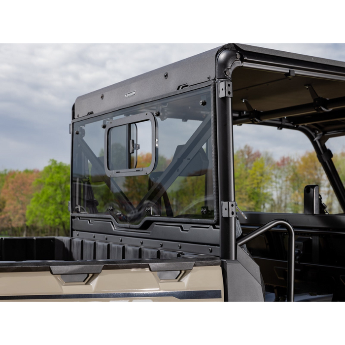 SuperATV Sliding Rear Windshield for Polaris Ranger 1000