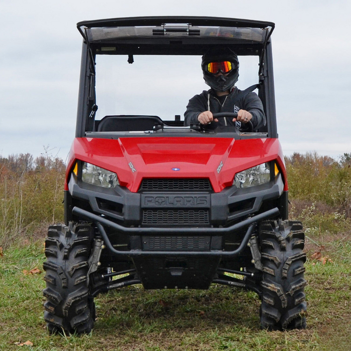 SuperATV Scratch Resistant Flip Windshield for Polaris Ranger Midsize