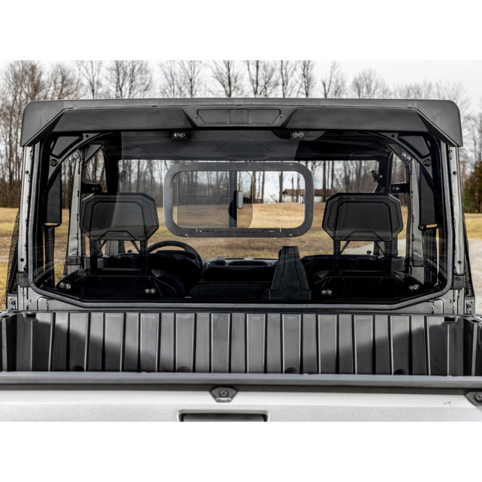 SuperATV Sliding Rear Windshield for Polaris Ranger XD 1500