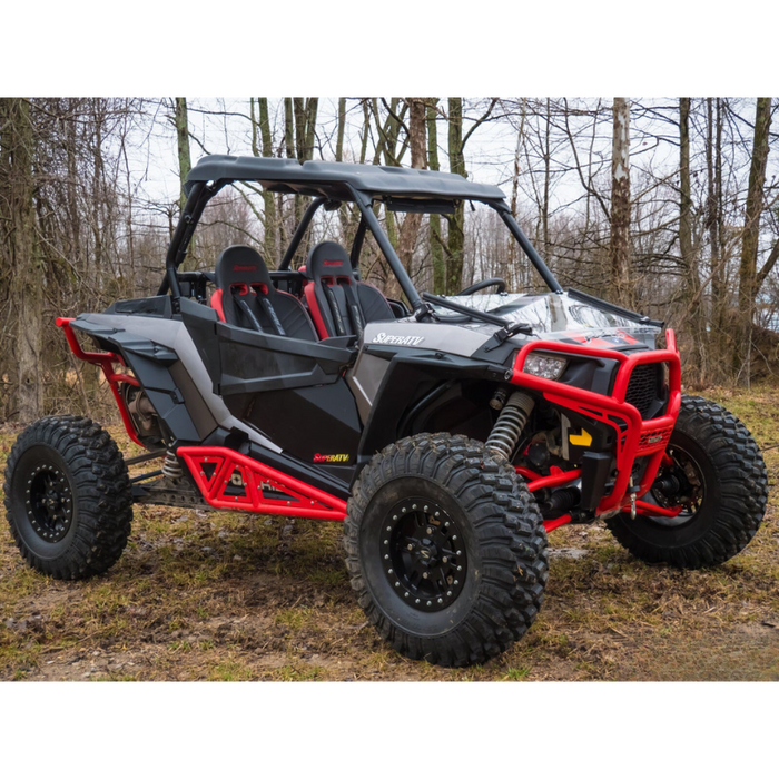 SuperATV Scratch Resistant Flip Down Windshield for Polaris RZR XP 1000