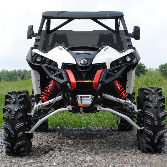 SuperATV Scratch Resistant Half Windshield for Can-Am Maverick