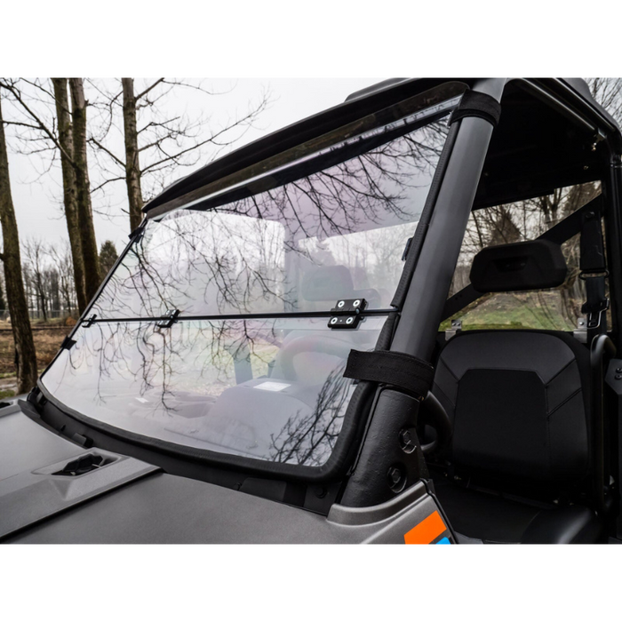 SuperATV Scratch Resistant Flip Down Windshield for Polaris Ranger XP 570