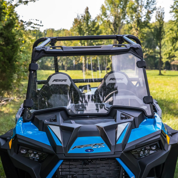 SuperATV Scratch Resistant Full Windshield for Polaris RZR XP Turbo