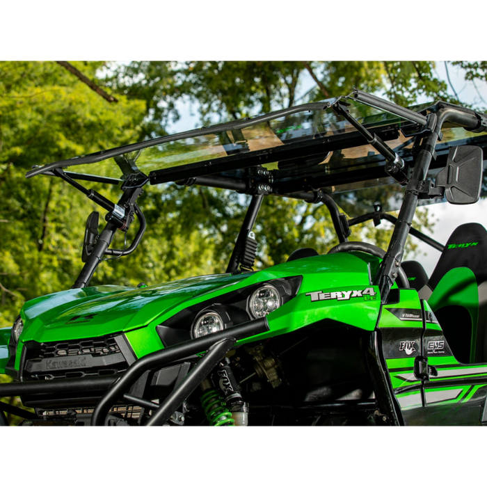 SuperATV MaxDrive Power Flip Windshield for Kawasaki Teryx