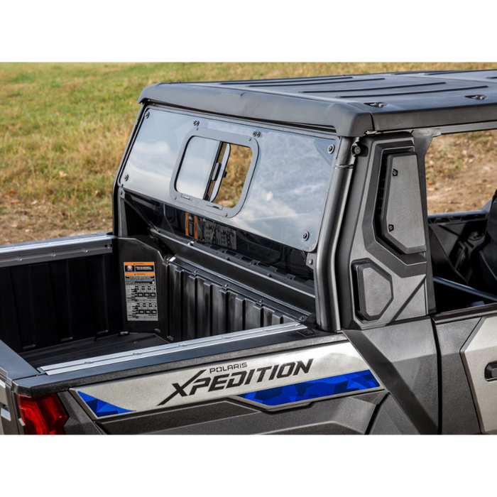 SuperATV Sliding Rear Windshield for Polaris Xpedition