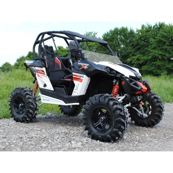 SuperATV Scratch Resistant Half Windshield for Can-Am Maverick