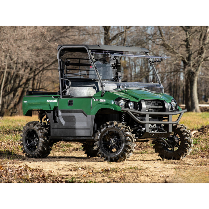 SuperATV Scratch Resistant Flip Windshield for Kawasaki Mule Pro-MX