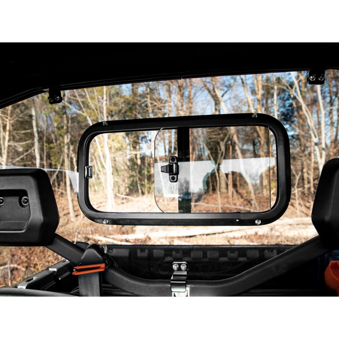 SuperATV Sliding Rear Windshield for Can-Am Defender