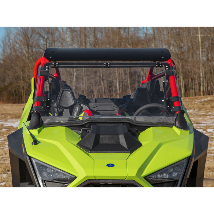 SuperATV Scratch Resistant Flip Windshield for Polaris RZR Turbo R