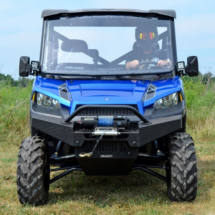 SuperATV Scratch Resistant Flip Down Windshield for Polaris Ranger XP 570