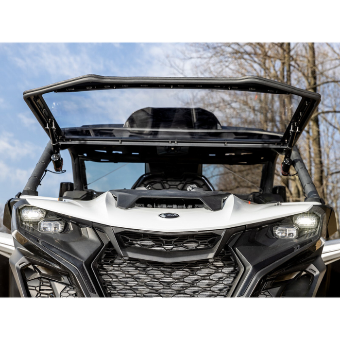 SuperATV MaxDrive Power Flip Windshield for Can-Am Maverick R