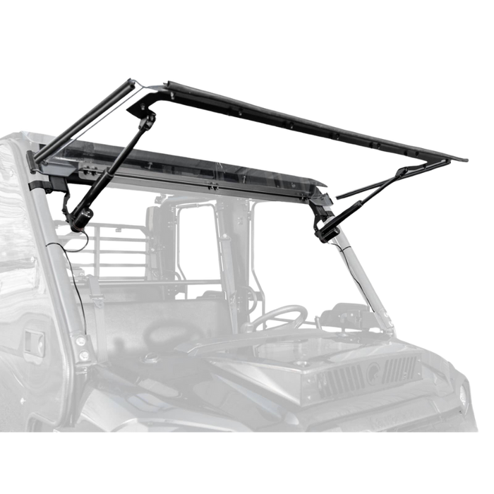 SuperATV MaxDrive Power Flip Windshield for Kawasaki Mule Pro