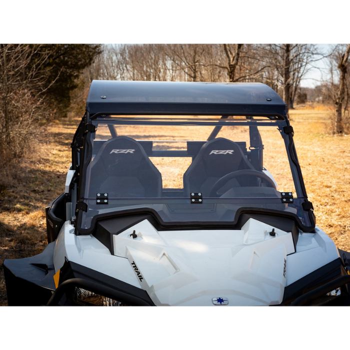 SuperATV Scratch Resistant Flip Down Windshield for Polaris RZR Trail S 900