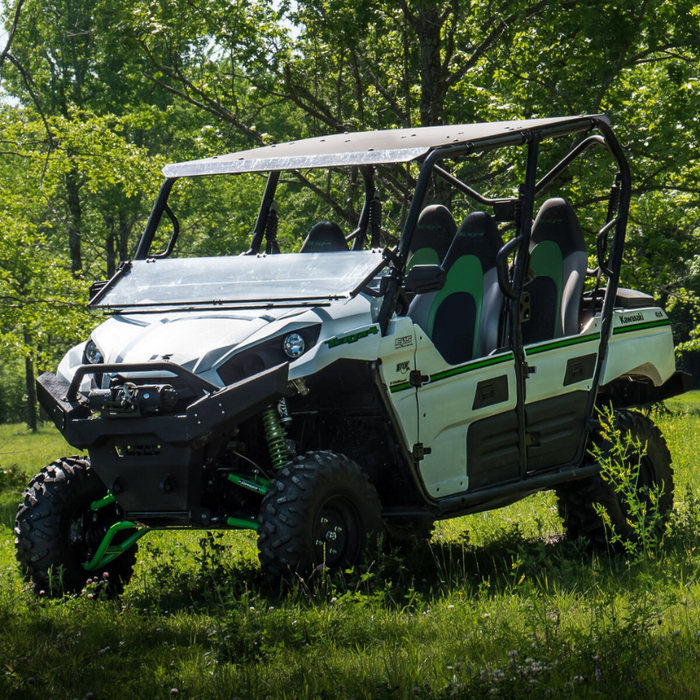 SuperATV Scratch Resistant Flip Down Windshield for Kawasaki Teryx