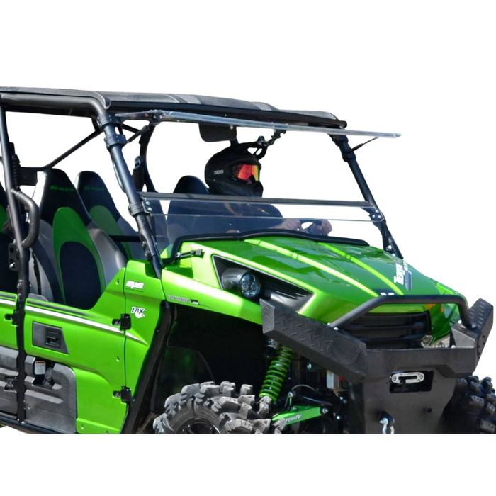 SuperATV Scratch Resistant Flip Windshield for Kawasaki Teryx 750/800