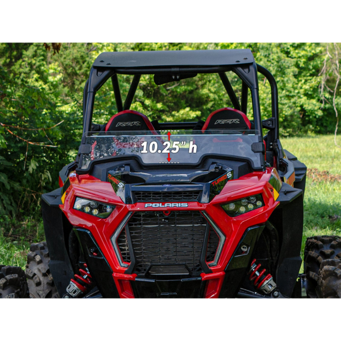 SuperATV Half Windshield for Polaris RZR Turbo S