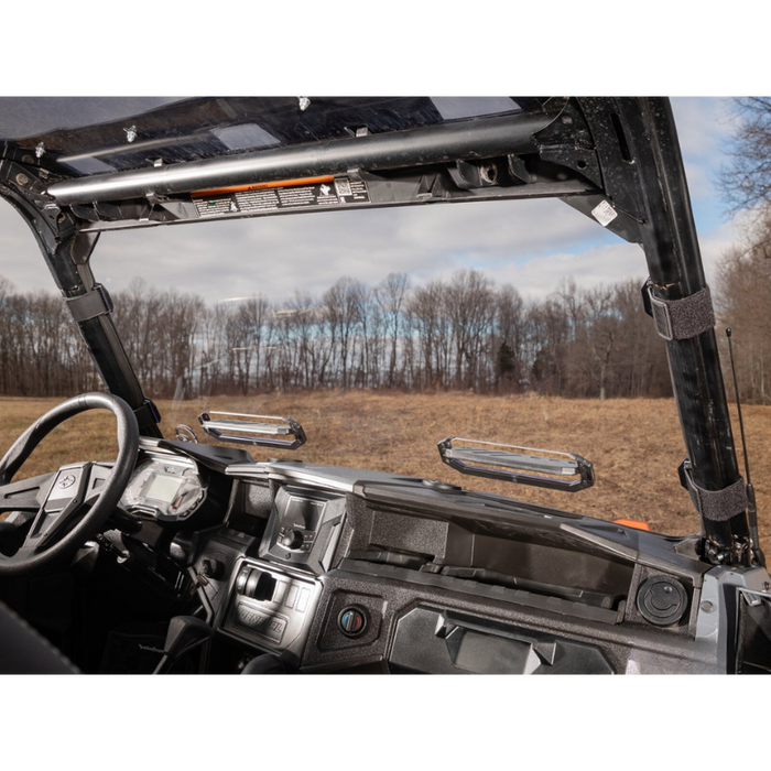 SuperATV Scratch Resistant Vented Full Windshield for Polaris General