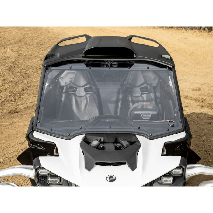 SuperATV Scratch Resistant Full Windshield for Can-Am Maverick R