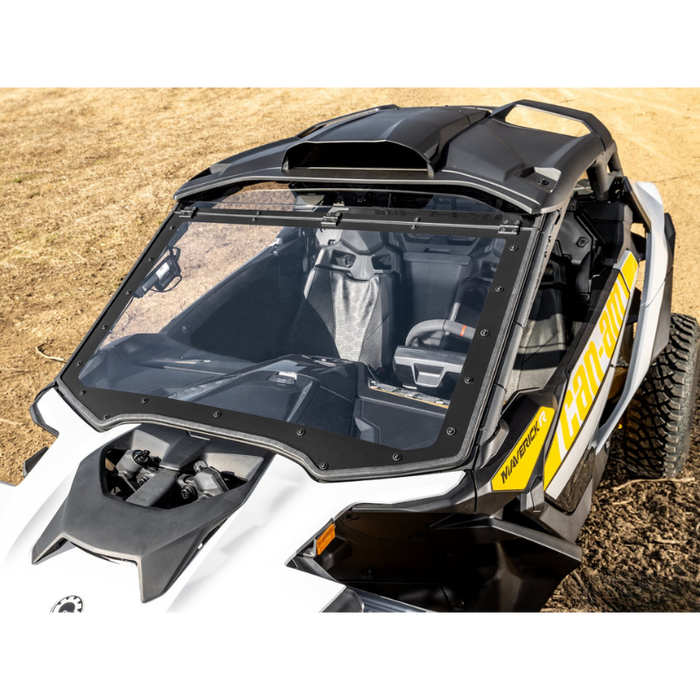 SuperATV MaxDrive Power Flip Windshield for Can-Am Maverick R