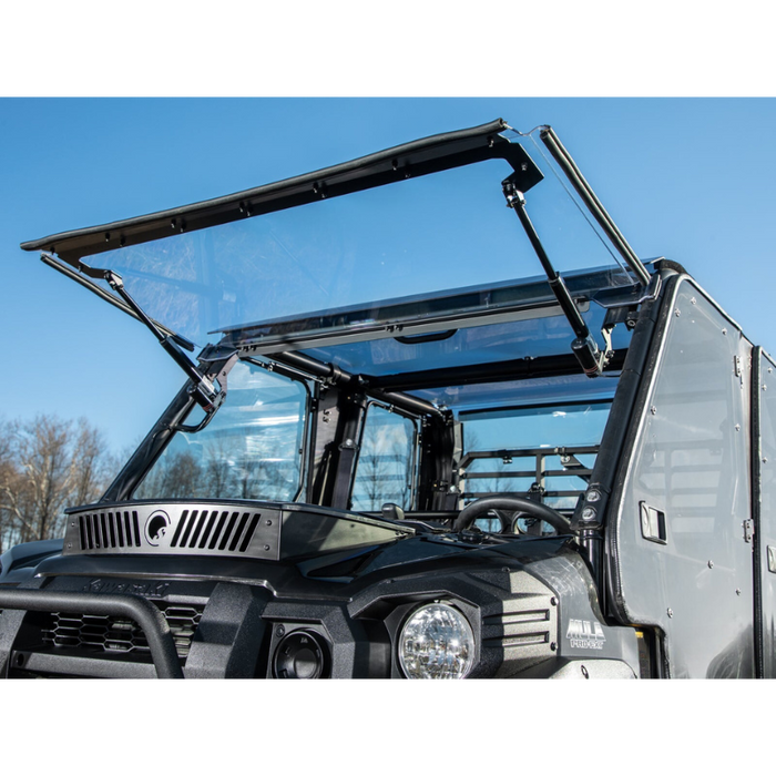 SuperATV MaxDrive Power Flip Windshield for Kawasaki Mule Pro