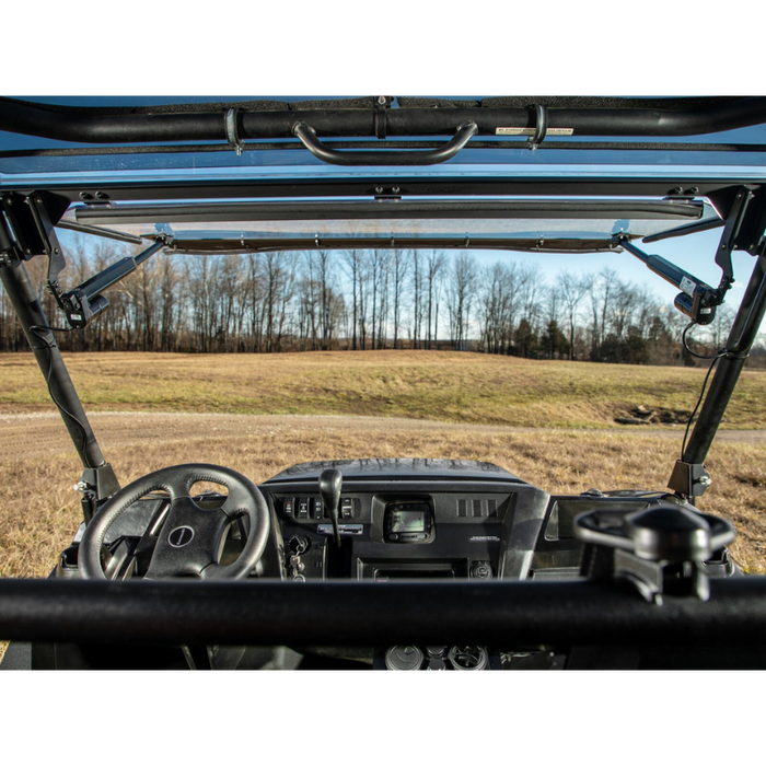 SuperATV MaxDrive Power Flip Windshield for Kawasaki Mule Pro