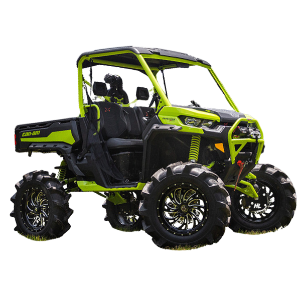 High Lifter 8-Inch APEXX Big Lift Kit with Outlaw DHT XL Axles for Can-Am Defender MAX (2016-2019) - Manta Green