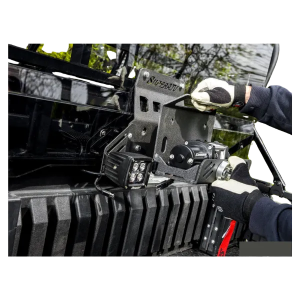 SuperATV Bed Winch for Kawasaki Mule Pro