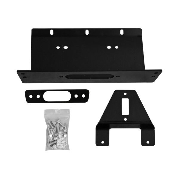 SuperATV Winch Mounting Plate for Polaris Ranger XP