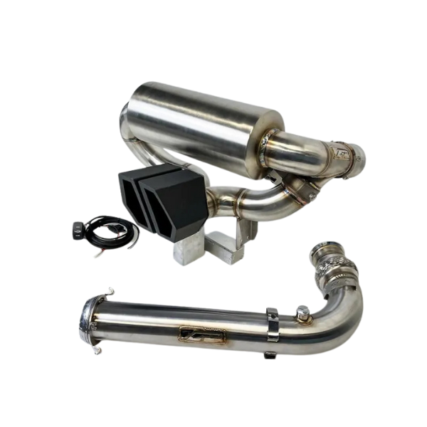 Agency Power 3 inch Turboback Valvetronic Exhaust Black Tips Can-Am Maverick X3 Turbo 2017-2025