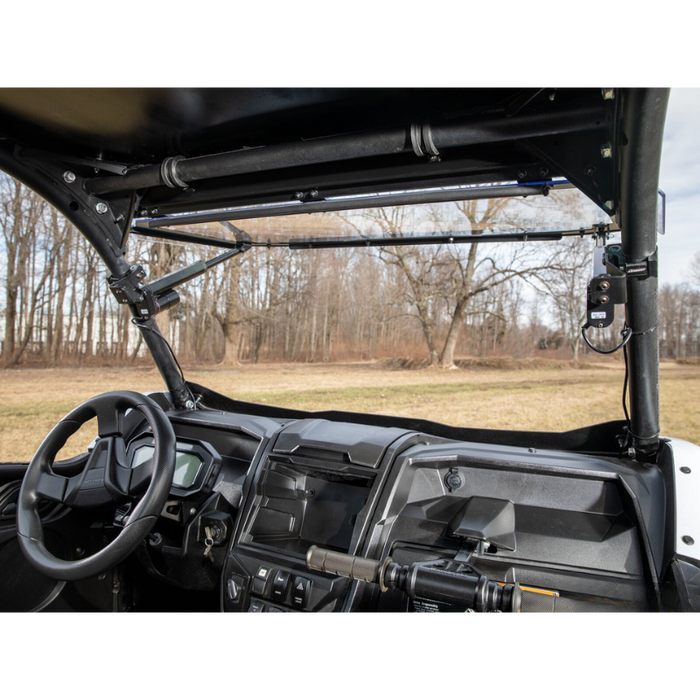 SuperATV MaxDrive Power Flip Windshield for Kawasaki KRX