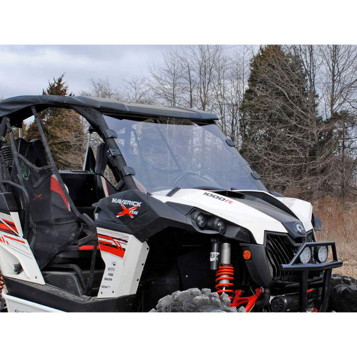 SuperATV Scratch Resistant Full Windshield for Can-Am Maverick