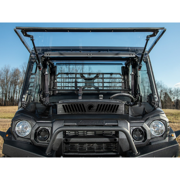 SuperATV MaxDrive Power Flip Windshield for Kawasaki Mule Pro