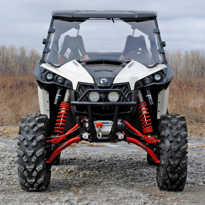 SuperATV Scratch Resistant Full Windshield for Can-Am Maverick