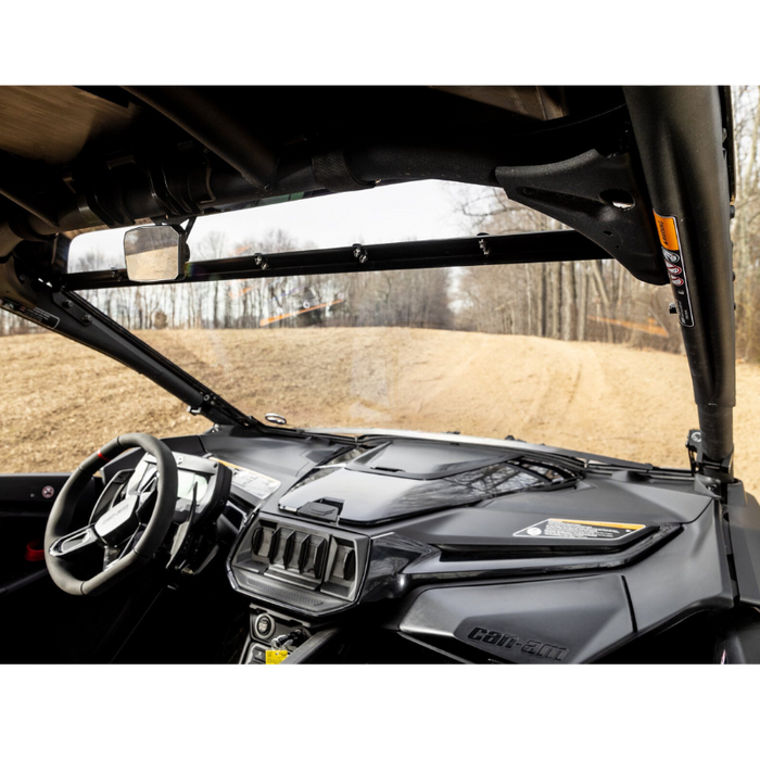 SuperATV Scratch Resistant Full Windshield for Can-Am Maverick R