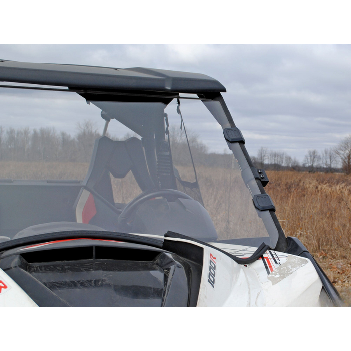 SuperATV Scratch Resistant Full Windshield for Can-Am Maverick