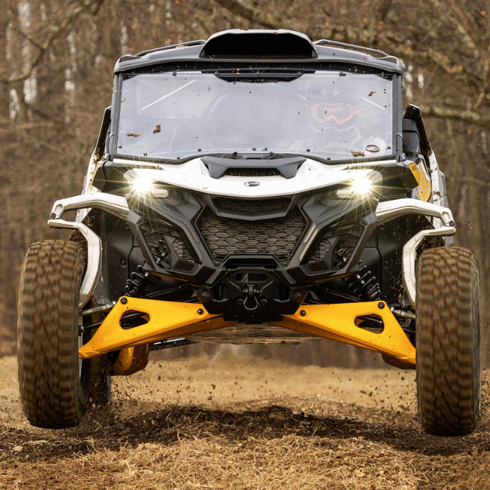 SuperATV Scratch Resistant Full Windshield for Can-Am Maverick R