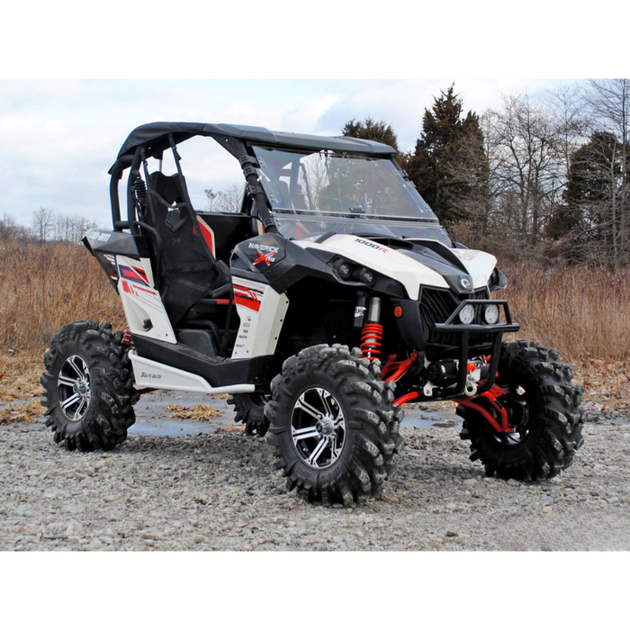 SuperATV Scratch Resistant Flip Windshield for Can-Am Maverick