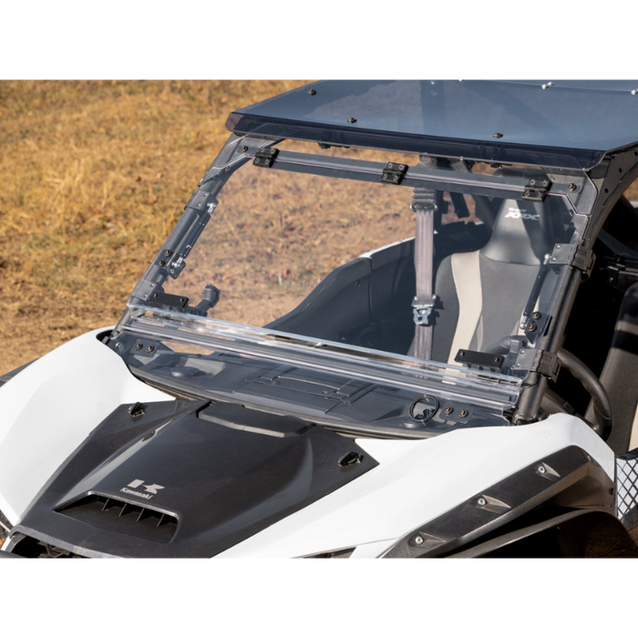 SuperATV Flip Windshield for Kawasaki KRX