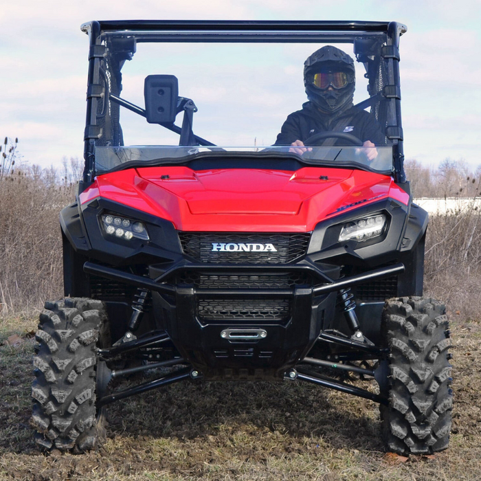 SuperATV Scratch Resistant Full Windshield for Honda Pioneer 1000