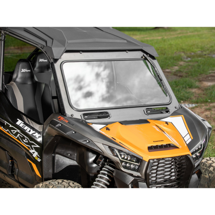 SuperATV Glass Windshield for Kawasaki KRX