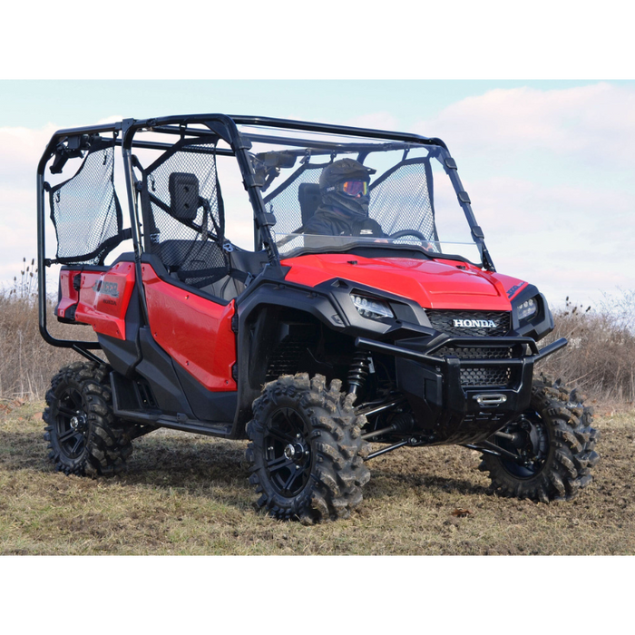 SuperATV Scratch Resistant Full Windshield for Honda Pioneer 1000