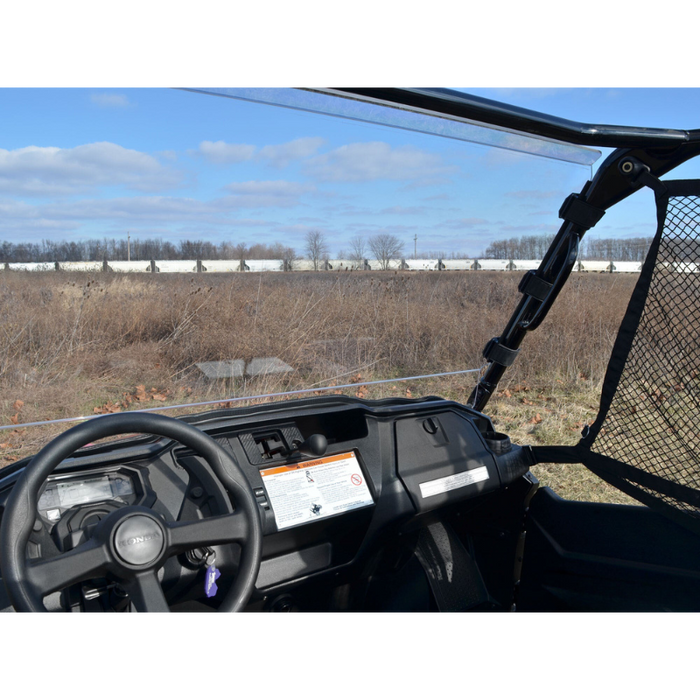 SuperATV Scratch Resistant Full Windshield for Honda Pioneer 1000