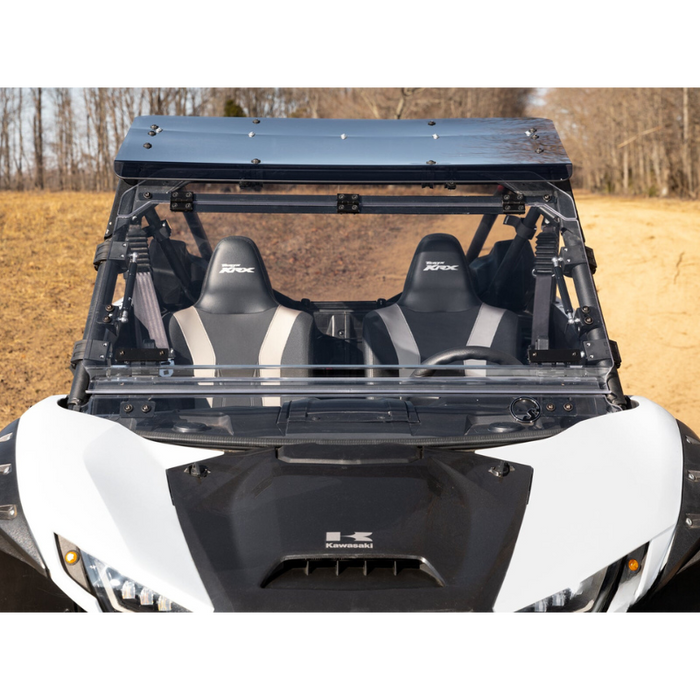 SuperATV Flip Windshield for Kawasaki KRX