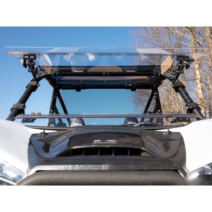 SuperATV Flip Windshield for Kawasaki KRX