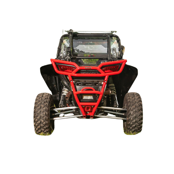 SuperATV Rear Bumper with Receiver Hitch for Polaris RZR XP 1000