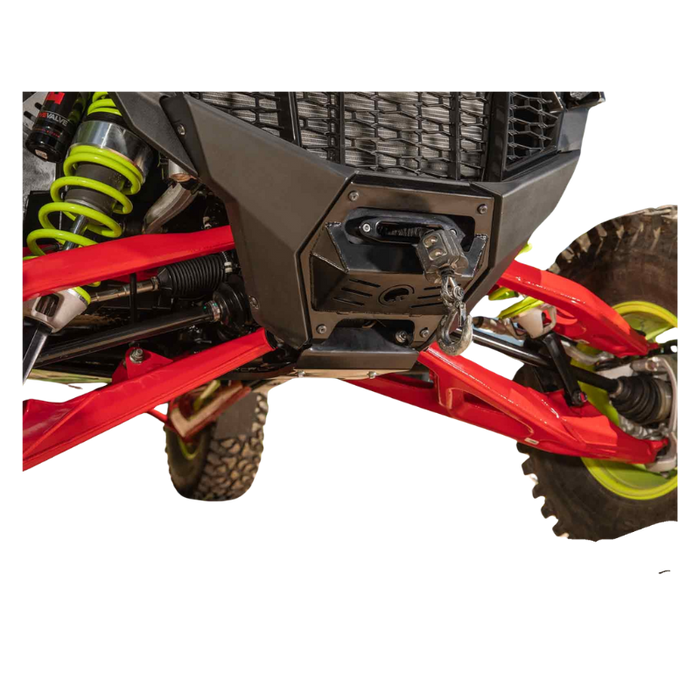 SuperATV Winch Mounting Plate for Polaris RZR Pro R