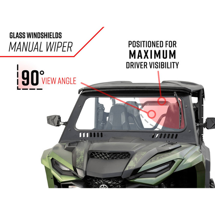 SuperATV Yamaha Wolverine X2 / X4 Glass Windshield