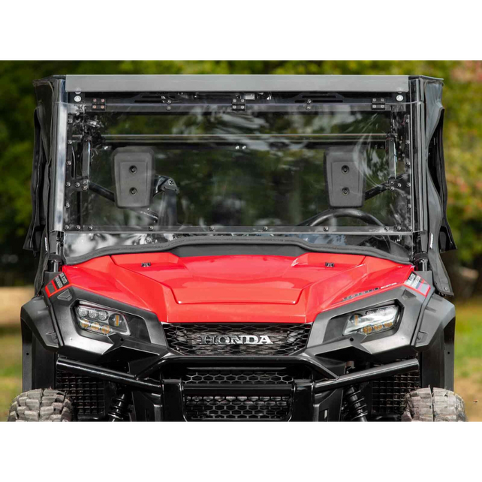 SuperATV MaxDrive Power Flip Windshield for Honda Pioneer 1000