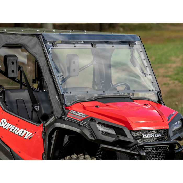 SuperATV MaxDrive Power Flip Windshield for Honda Pioneer 1000